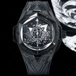 HUBLOT Factory Big Bang Sang Bleu II Black Steel Case Hexagon Metal Diameter 45mm Watch